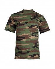 Tricou copii Mil-Tec Woodland XL foto