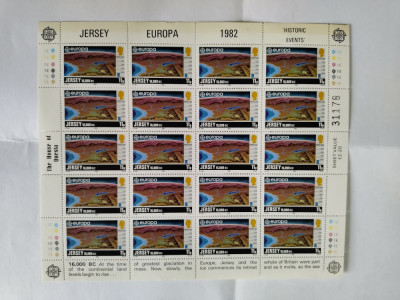 timbre jersey 1982 blocuri foto