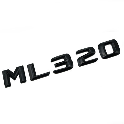 Emblema ML 320 Negru, pentru spate portbagaj Mercedes foto