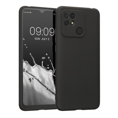 Husa Kwmobile pentru Xiaomi Redmi 10C, Silicon, Negru, 59231.47 foto