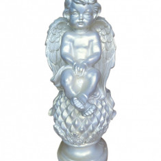 Statueta decorativa, Inger, Argintiu, 39 cm, DVAN0701G