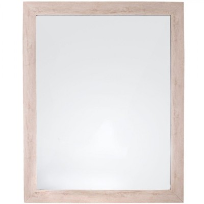 Oglindă Perete, Model Decorativ, Lemn Off-White, 46.5x56.5cm foto