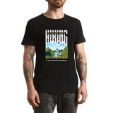 Tricou Barbati Explore the Wild, stil aventurier modern, negru, marimea L