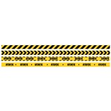 Sticker Podea - Marcare Traseu - 94x5 cm - Set 5 BUC - Galben, Negru