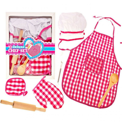 Set de bucatarie Malplay Sort si boneta pentru fete cu accesorii incluse roz foto