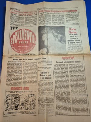ziarul evenimentul zilei 25 ianuarie 1993 - florin piersic foto