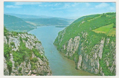 bnk cp Dunarea la Cazanele Mici - Vedere - necirculata foto