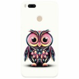 Husa silicon pentru Xiaomi Mi A1, Colorful Owl Illustration