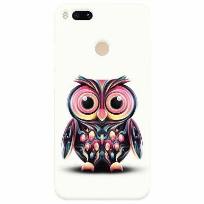 Husa silicon pentru Xiaomi Mi A1, Colorful Owl Illustration foto