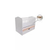 Cumpara ieftin Patut Eurogloria Como Balansoar - Alb cu Cappucino + Saltea Cocos 10 cm
