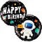 Balon Folie Rotund HAPPY BIRTHDAY Astronaut 45x45 cm
