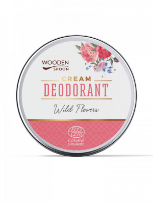 Deodorant crema Wild Flowers, bio, 60ml, Wooden Spoon foto