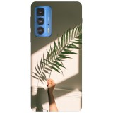 Husa compatibila cu Motorola G20 model Feral leaves, Silicon, TPU, Viceversa, Transparent, Carcasa