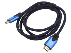 Cablu HDMI 2.1 1,8m Negru Textil