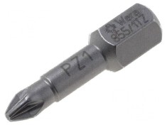 Capăt şurubelniţă Pozidriv PZ1 25mm TORSION