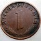 B.050 GERMANIA 1 REICHSPFENNIG 1938 A