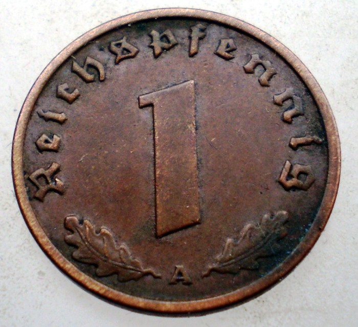 B.050 GERMANIA 1 REICHSPFENNIG 1938 A