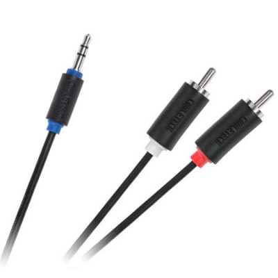 Cablu Jack 3.5 mm la 2x RCA 1.8m Cabletech foto