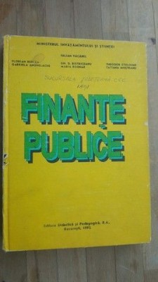Finante publice- Iulian Vacarel foto