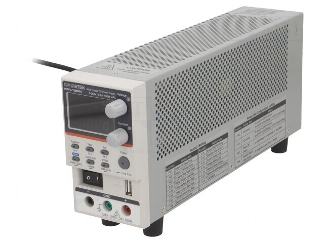 Alimentator de laborator programabil 250V 2A 100W