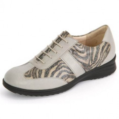 Pantofi Femei Finn Comfort Lazio Grey Diego Zebra 02223901415 foto