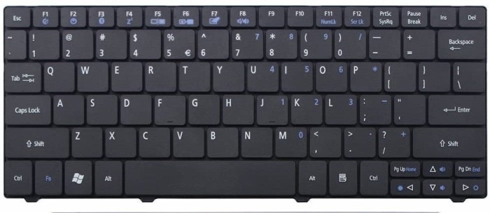 Tastatura laptop ACER Aspire 1410 1410T 1810 1810T 1810TZ 3936 One 751 751H