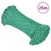 Franghie de barca, verde, 5 mm, 25 m, polipropilena