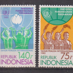 ANUL INTERNATIONAL AL TINERETULUI 1985 INDONESIA MI. 1171-1172 MNH