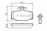 Set placute frana,frana disc NISSAN ALMERA TINO (V10) (1998 - 2006) BOSCH 0 986 460 993