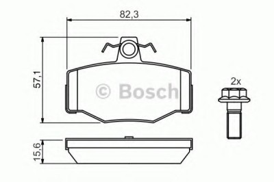 Set placute frana,frana disc NISSAN ALMERA TINO (V10) (1998 - 2006) BOSCH 0 986 460 993 foto
