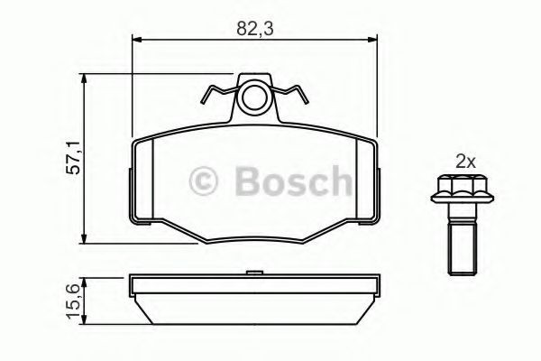 Set placute frana,frana disc NISSAN ALMERA TINO (V10) (1998 - 2006) BOSCH 0 986 460 993
