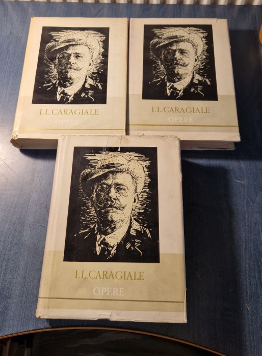Opere Ion Luca Caragiale 3 volume editie critica Rosetti Cioculescu