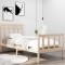 vidaXL Cadru de pat Single 3FT, 90x190 cm, lemn masiv