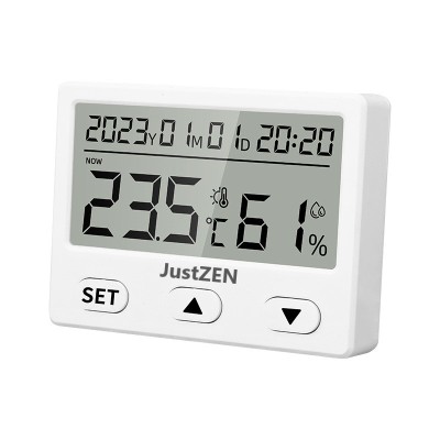 Termometru si higrometru de camera JustZen&amp;trade; LX8103, citire 2s, calibrabil, statie meteo Interioara cu senzor pentru temperatura si umiditate foto