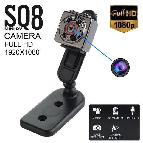 Mini camera Full HD SQ8 cu senzor de miscare si stabilizator imagine