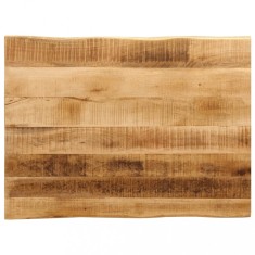 vidaXL Blat de masă contur natural 80x60x2,5 cm lemn masiv mango brut 370668