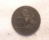 BELGIA 1 CENT 1899 VARIANTA FLAMANDA