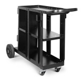 Carucior de transport pentru aparat de sudura TELWIN cu roti si rafturi