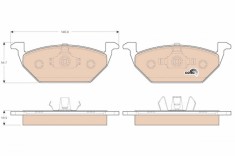 TRW GDB1984 COTEC set placute frana,frana disc
