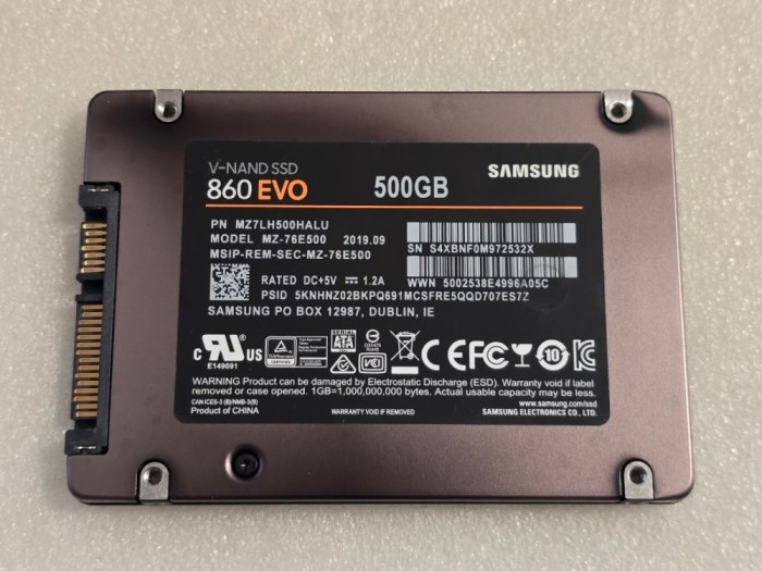 Solid-State Drive (SSD) Samsung 860 EVO 2.5 500GB SATA3 (MZ-76E500B)
