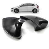 Capace Oglindă Batman DPTuning VW Polo MK6 2018&ndash;2021 Negru Lucios, ABS de Calitate, Montaj Rapid