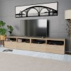Comode TV 2 buc, PAL, 95x35x36 cm, culoarea stejarului