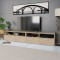 Comode TV 2 buc, PAL, 95x35x36 cm, culoarea stejarului