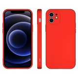 Husa pentru samsung galaxy a33 5g, flippy, liquid silicone, cu microfibra pe interior, protectie antisoc, rosu