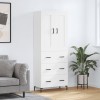 VidaXL Dulap &icirc;nalt, alb, 69,5x34x180 cm, lemn compozit 3199745