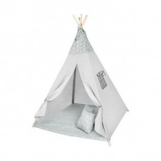 Cort copii XXL Teepee, Cort, Covoras, 3 Perne Iso Trade MY17243 foto