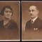 Cuplu instarit cca 1925 - 2 Foto ROYAL Bucuresti, stampila Studio