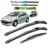 Cumpara ieftin Ștergătoare Peugeot 206 (1998&ndash;2012) Hatchback (3 uși) &ndash; Set Complet Hybrid