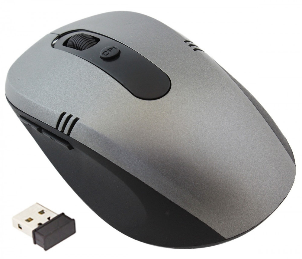 Mouse optic fara fir 800/1600 DPI, intrare USB, forma ergonomica, functie  standby, 10,1 x 6,5 x 3,5cm, gri/negru | Okazii.ro