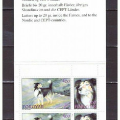 Insulele Feroe 1994 - Caini, carnet filatelic